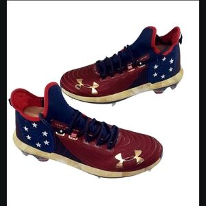 Under Armour Harper 4 Low ST LE (2019) 4th Of July Baseball Cleats Size 11